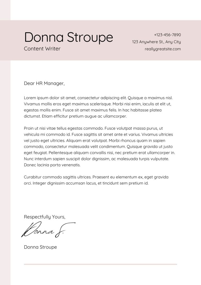 Cover Letter Writing Services